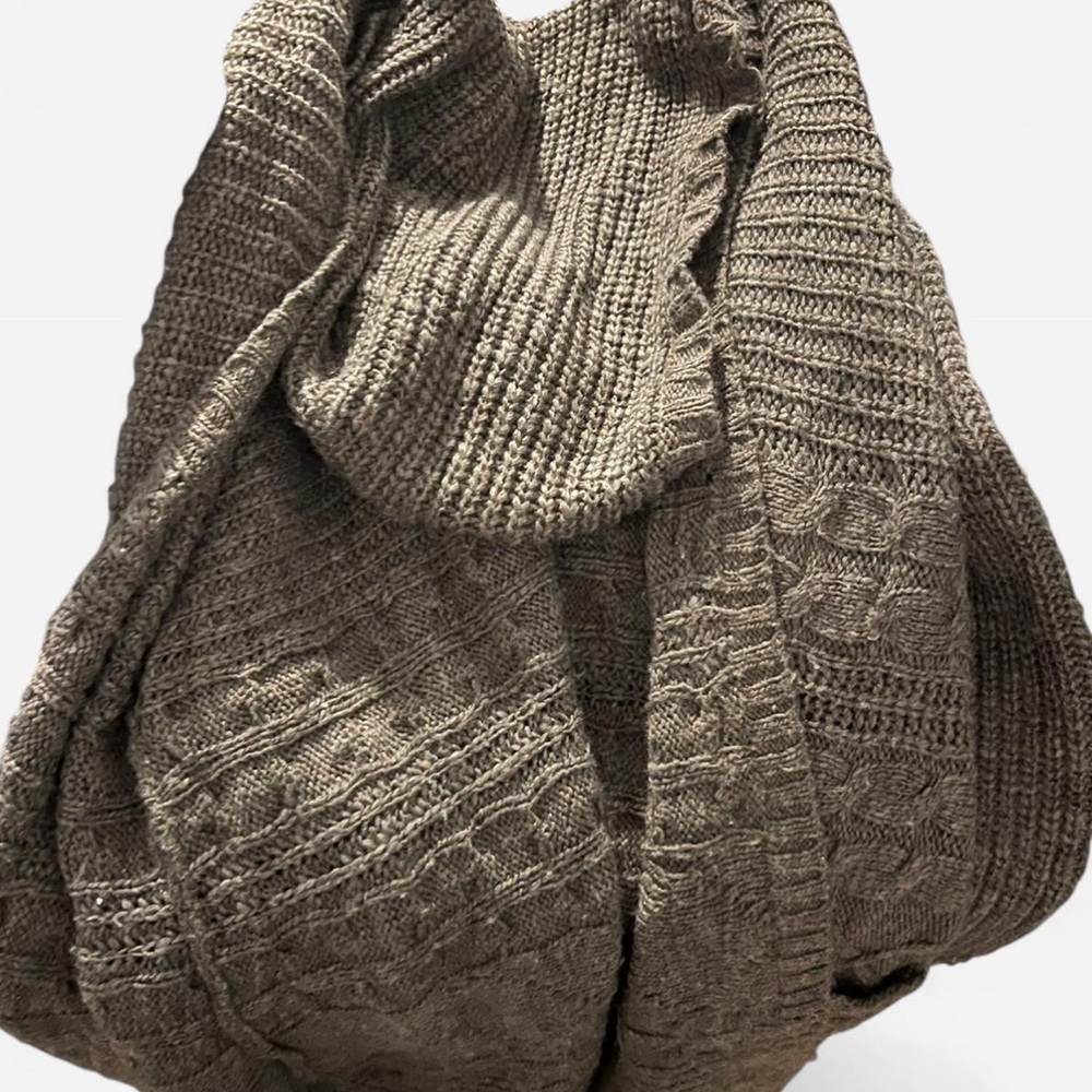 Chunky Knit Sweater Hoodie/Cardigan
